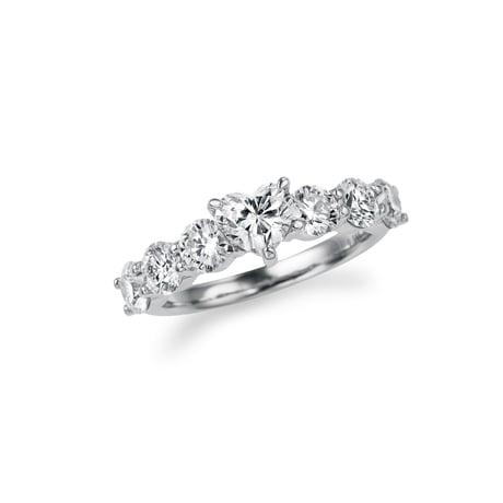 センターハートエタニティリング/中石0.5ct合計1.7ct