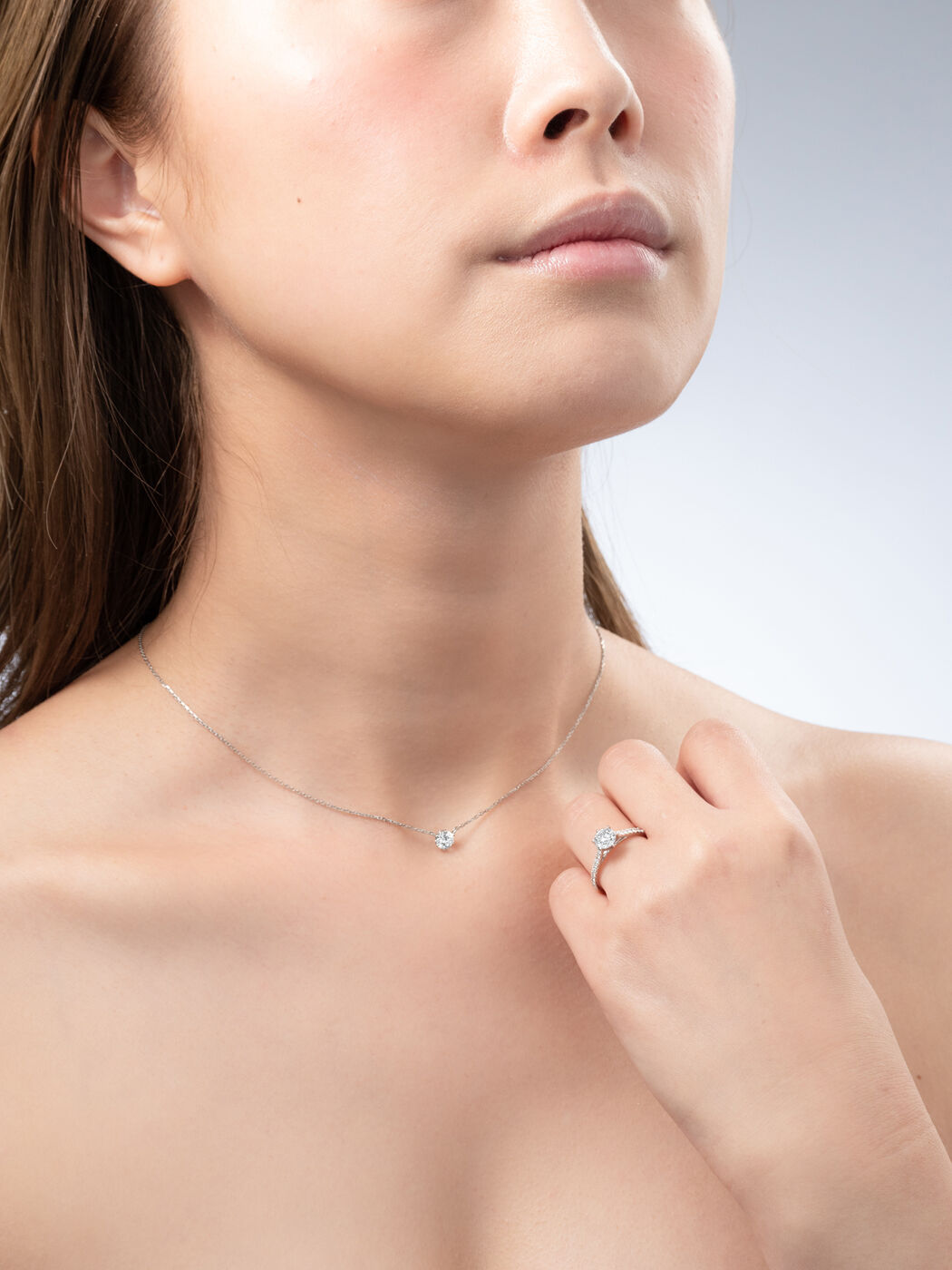 0.3ct/6本爪】プラチナ/一粒ダイヤネックレス 3EX | Kai.k jewelry