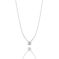 【0.3ct/4本爪】プラチナ/一粒ダイヤネックレス 3EX