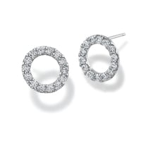 ラウンドモチーフピアス（ダイヤモンド約0.9ct）