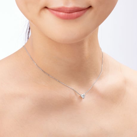1ct 　ハートシェイプネックレス
