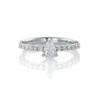 0.4ct upペアシェイプリング