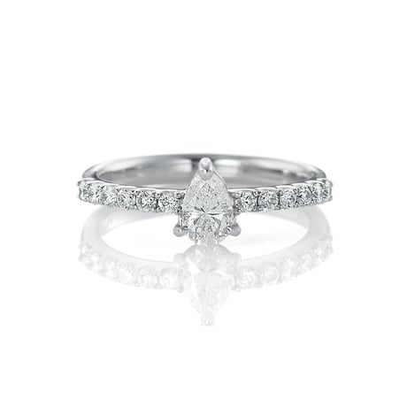 0.4ct upペアシェイプリング
