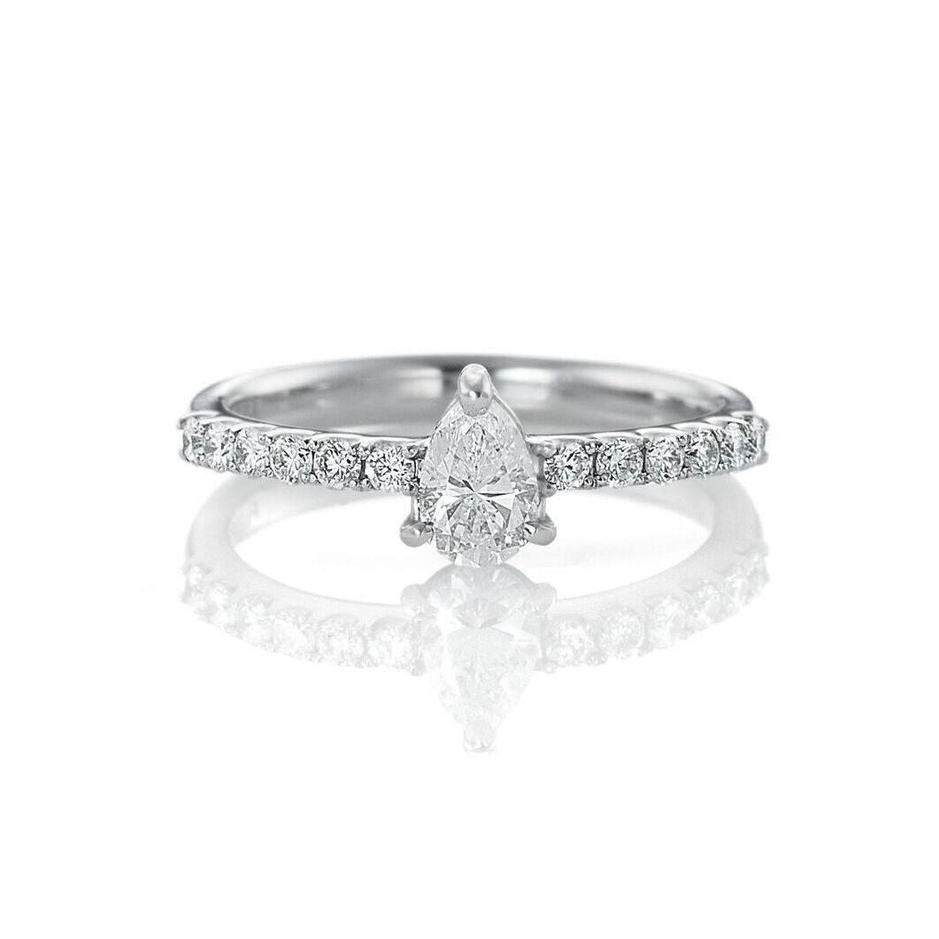 0.4ct upペアシェイプリング | Kai.k jewelry