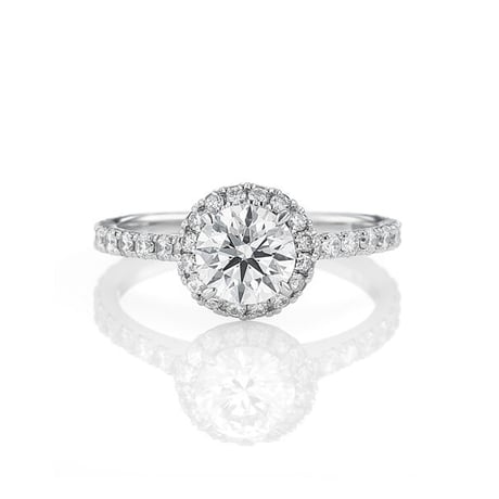 【グレード指定可64万円〜】中石0.7ct ヘイローリング/G VS2 3EXHC♡👼