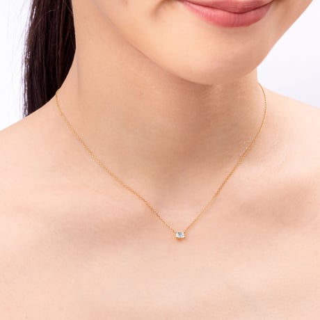 バゲットネックレス 0.2ct G SI1 up