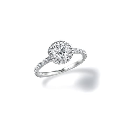 【グレード指定可64万円〜】中石0.7ct ヘイローリング/G VS2 3EXHC♡👼