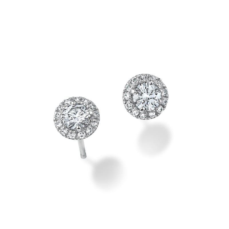 ヘイローピアス/片耳中石0.2ct | Kai.k jewelry