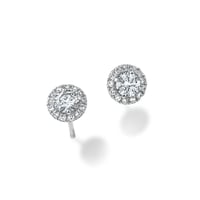ヘイローピアス/片耳中石0.3ct