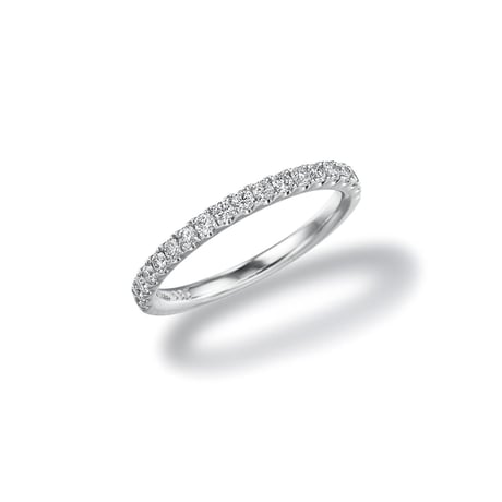 ハーフエタニティリング  約0.33ct (腕幅1.9mm)/プラチナ