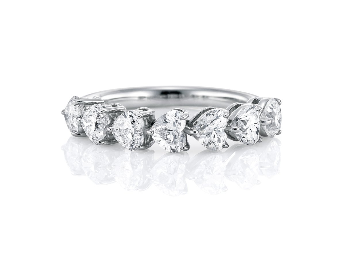 ハーフエタニティ ブリッランテ ハーフエタニティ 16 リング RD-F2277-PT950|結婚