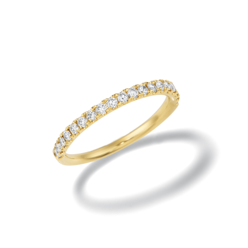 K18PGハーフエタニティリング 約0.33ct (腕幅1.9mm) | Kai.k jew