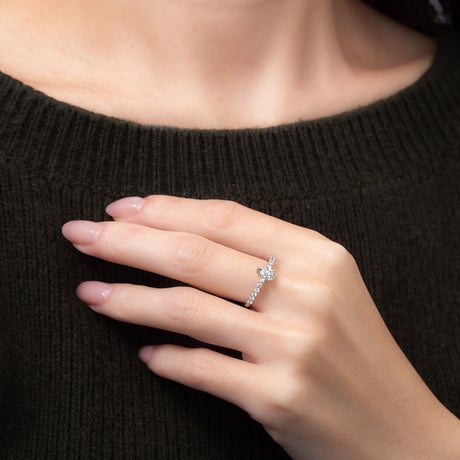 0.4ct upペアシェイプリング