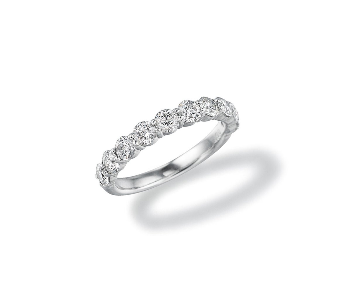 1ctハーフエタニティリング（石幅3.1mm）/K18PG | Kai.k jewelry