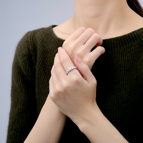 センターハートエタニティリング/中石0.5ct合計1.7ct