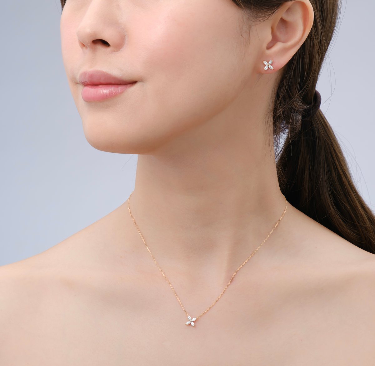 【MEJURI】マーキスカット ピアス ホワイト サファイア 関税込 fit=scale-down,w=1200