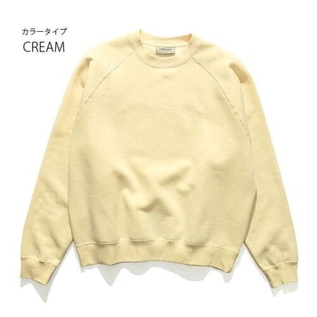 FOG ESSENTIALS/エッセンシャルズ  BACK LOGO CREW NECK SWEAT SHIRTS  ロゴ 裏起毛スウェット