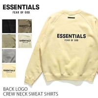 FOG ESSENTIALS/エッセンシャルズ  BACK LOGO CREW NECK SWEAT SHIRTS  ロゴ 裏起毛スウェット