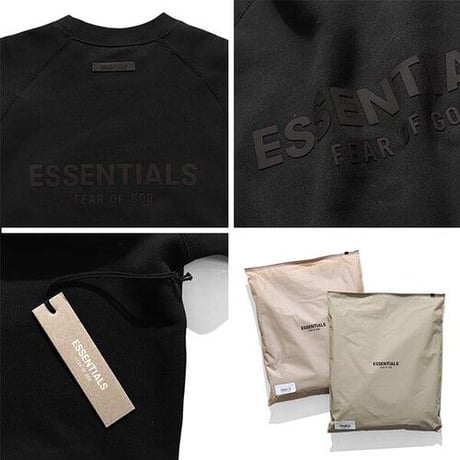 FOG ESSENTIALS/エッセンシャルズ  BACK LOGO CREW NECK SWEAT SHIRTS  ロゴ 裏起毛スウェット