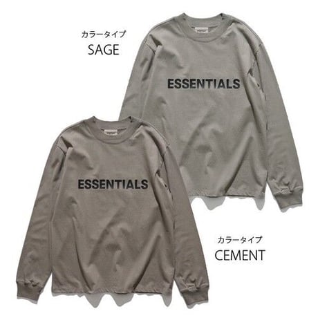 FOG ESSENTIALS/エッセンシャルズ  LONG SLEEVE TEE FEAR OF GOD ロンT フロント ロゴ