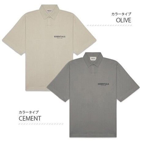 FOG ESSENTIALS/エッセンシャルズ 　SHORT SLEEVE POLO FEAR OF GOD フィアオブゴッド 半袖 ポロシャツ