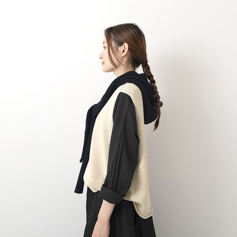 Veritecoeur VCK-275 コットンシルケットフードストール | hana hana