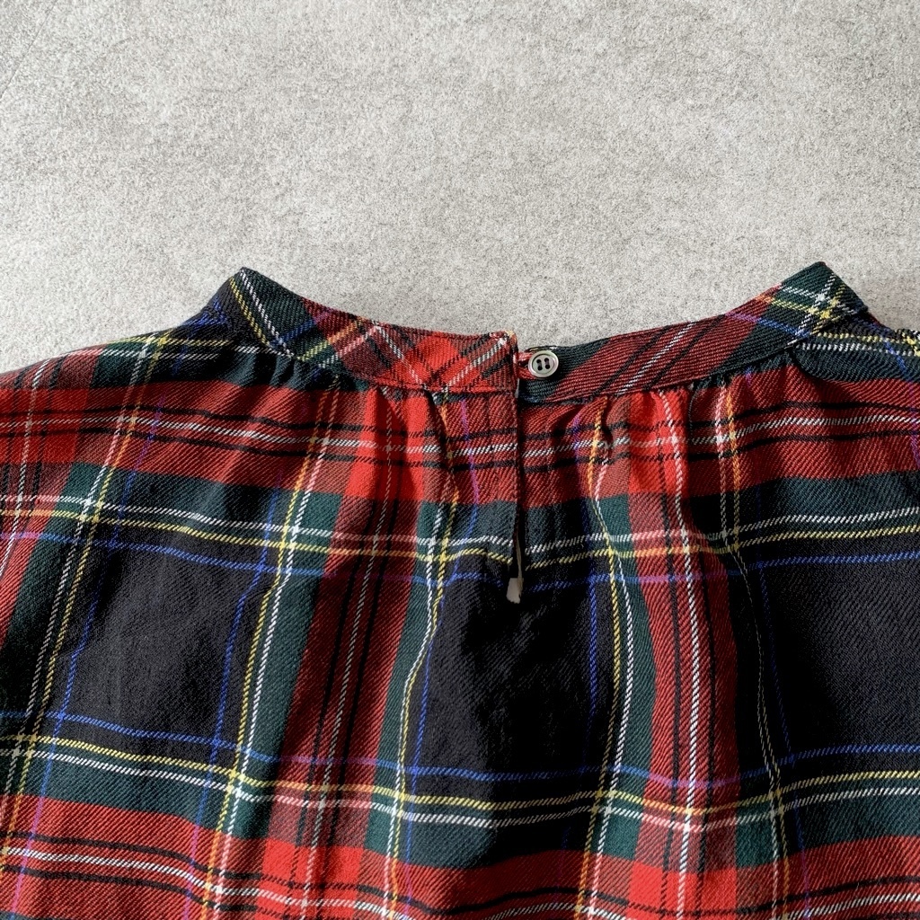 ichiAntiquités ブルー リネン タータンチェック ワンピース 楽天市場】ICHI Antiquites リネン タータンチェック ワンピース