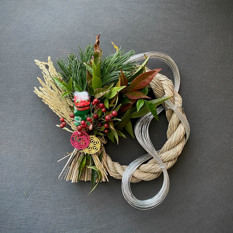 Koma　訳ありしめ縄&フラワーしめ縄セット 楽天市場】しめ縄飾り しめ縄 おしゃれ い草 国産 | 日本製