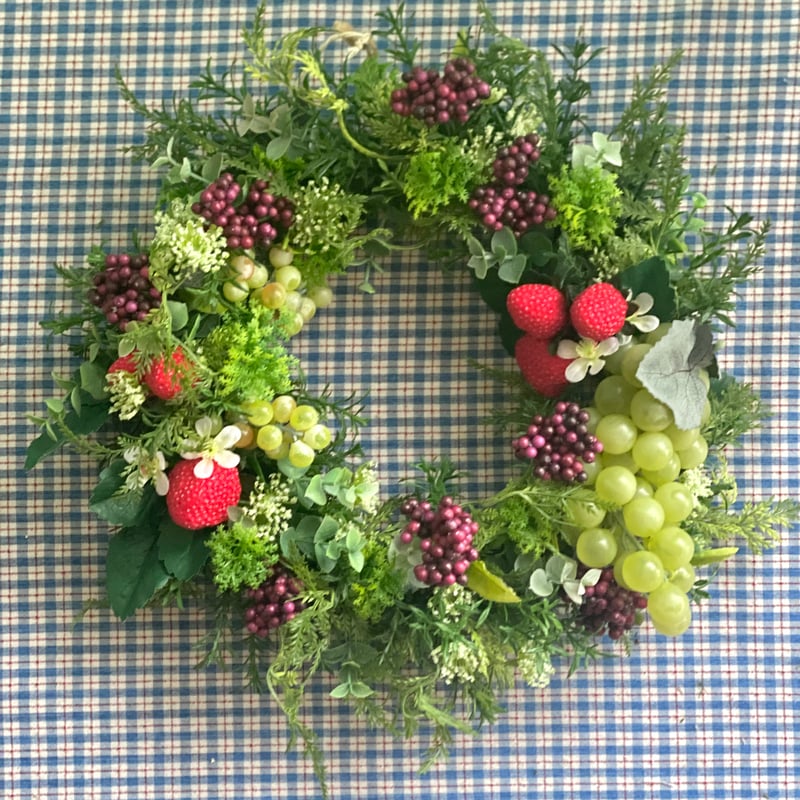 No138 秋冬カラー ミックスベリー フラワーリース⸜❤︎⸝‍ artificial flower wreath /Berry | noix
