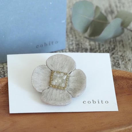 cobito／ブローチL（rice）