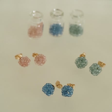 any'e／【別注】コンペイトウ　ボタニカルビーズピアス