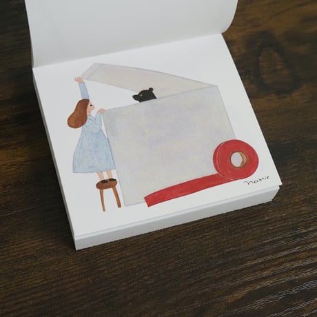 cozyca products／【ネクタイ】ブロックメモ  きょうもだれかのバースデー