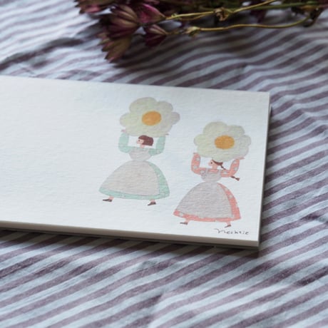 cozyca products／【ネクタイ】一筆箋　おはな
