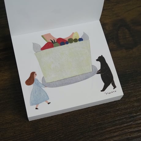 cozyca products／【ネクタイ】ブロックメモ  きょうもだれかのバースデー