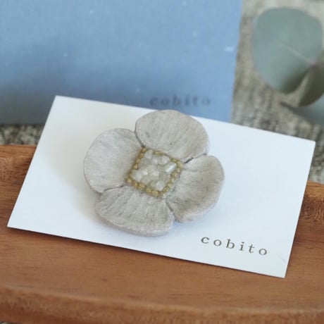cobito／ブローチL（rice）