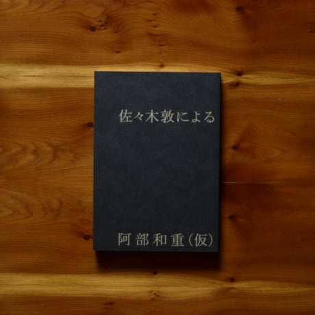 佐々木敦による阿部和重（仮）｜佐々木敦【著者サイン入り】