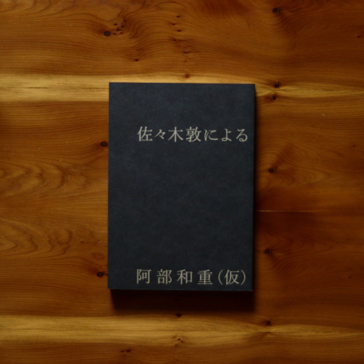 佐々木敦による阿部和重（仮）｜佐々木敦【著者サイン入り】 | UNITÉ