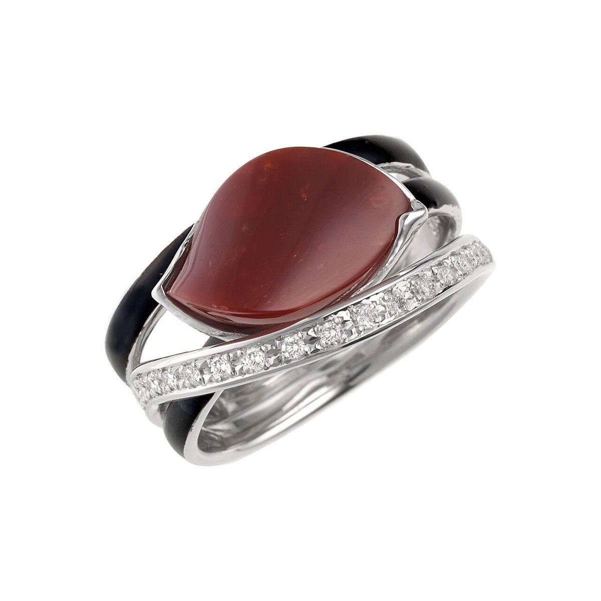 KD-PSR-4 血赤珊瑚の漆黒のリング・KEIKO NAGASAKA/ケイコ ナガサカ |