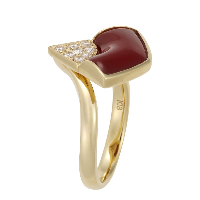 送料関税込【AMY O】Diamond Huggie with Lock ダイヤ☆国内発送 扇」リング・W-Appeal/ダブルアピール | WJJ デザイナーズジュエリー