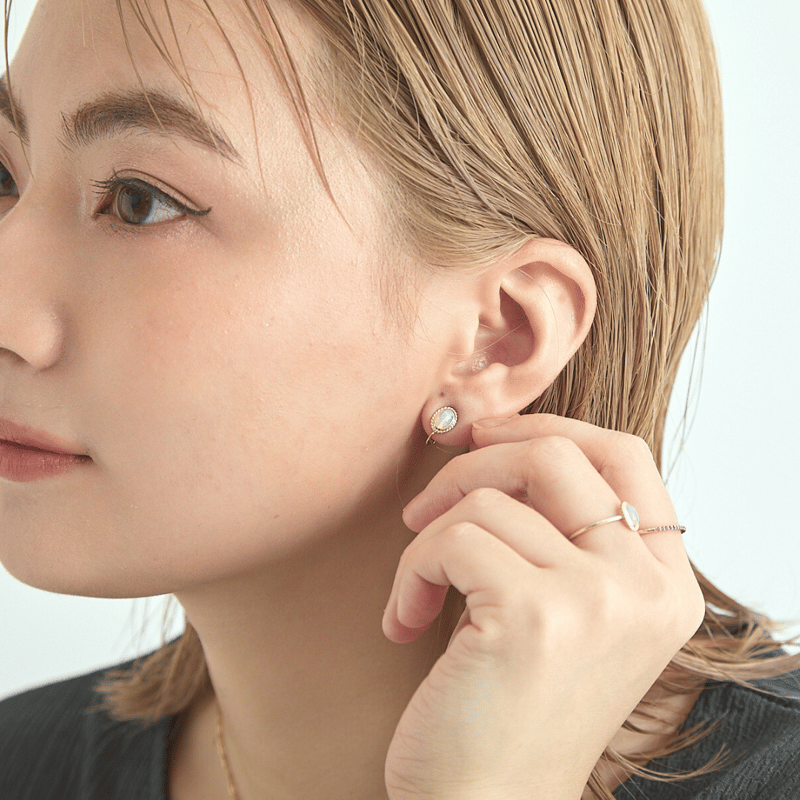 armillary ピアス NINE BODY PIERCING | Fresh Dermal Anchor with BVLA White