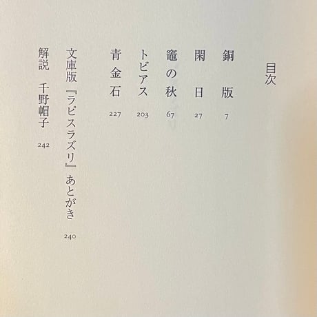 ラピスラズリ／山尾悠子