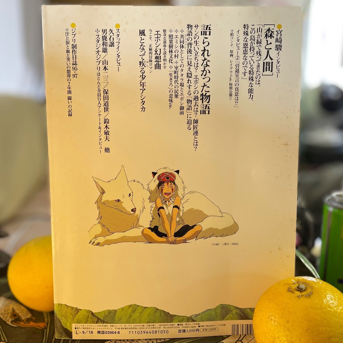ものののけページ もののけ姫を読み解く／別冊comic box vol.2 | 銀河望遠鏡