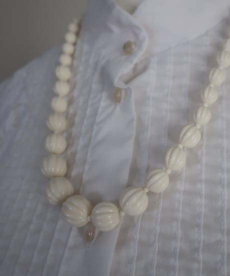 White beaded long necklace 🫧🧼　セット販売専用アイテム