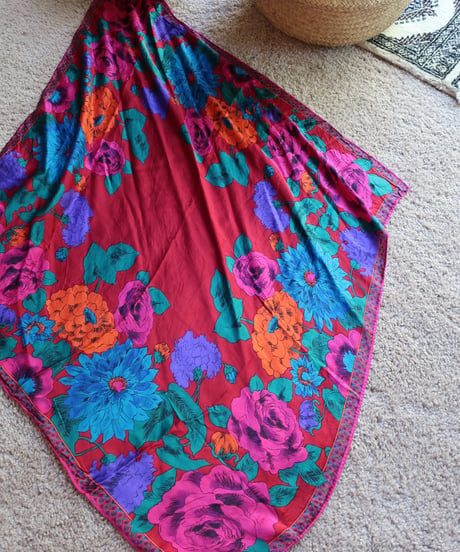 Flower silk large scarf 🪷　セット販売専用アイテム