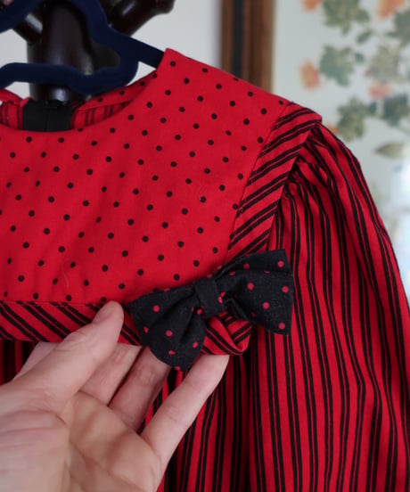 Polka dots and striped kids jumpsuits 🐞セット販売専用