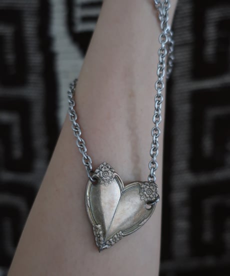 Heart silver tone chain necklace 🫶　セット販売専用アイテム