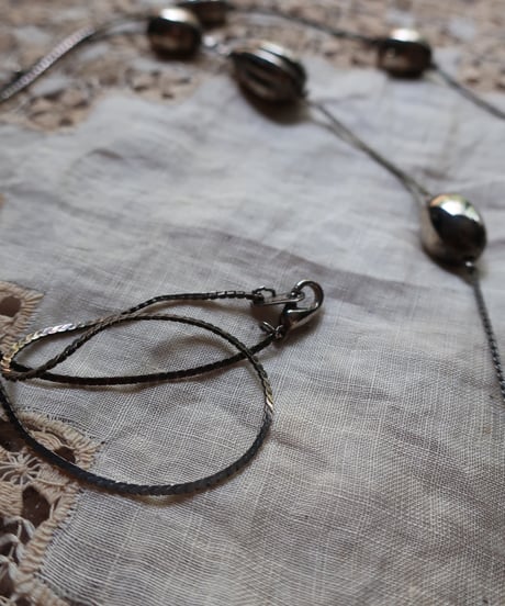 Silver tone long necklace ❁セット販売アイテム