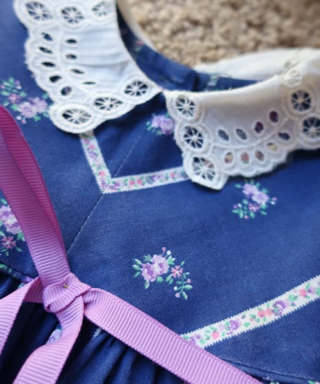3T kids lace collar flower princess dress 🪻　セット販売専用アイテム