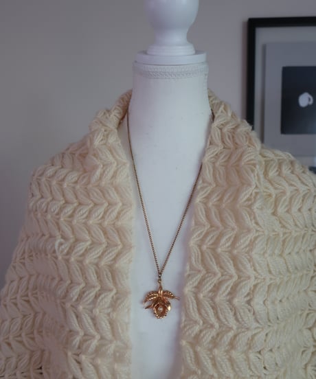 Cream knitting poncho 🐑