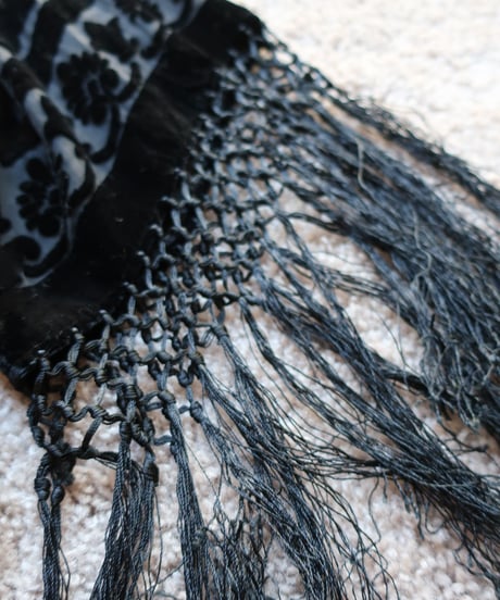Black fringe kimono opera jacket 👘
